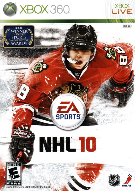 NHL 10 box art for Playstation 3